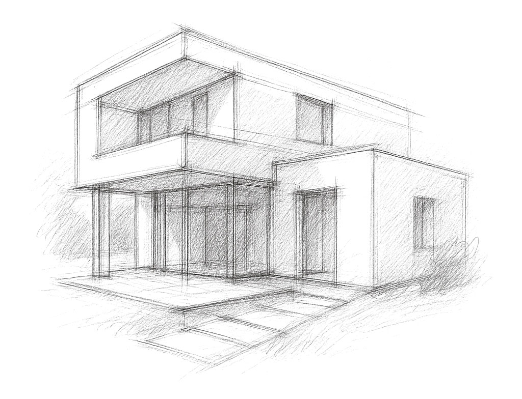 Boceto de una casa